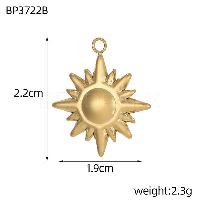 304 Stainless Steel Pendants STAS-OY005-66G-1