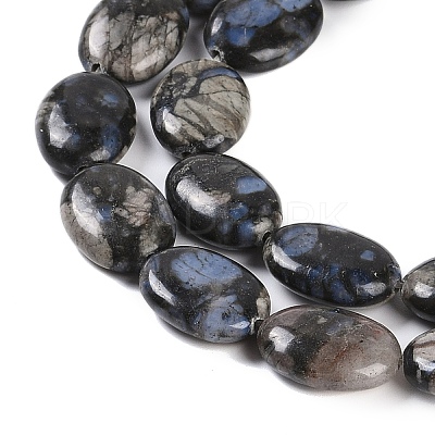 Natural Glaucophane Beads Strands G-C141-D01-03-1