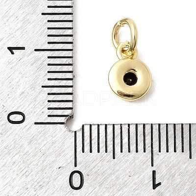 Brass Cubic Zirconia Charms KK-G554-02B-05-1