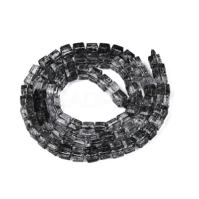 Crackle Transparent Glass Beads Strands GLAA-N062-4mm-02-1