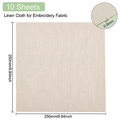 Linen Cloth for Punch Needle DIY-WH0032-43-1