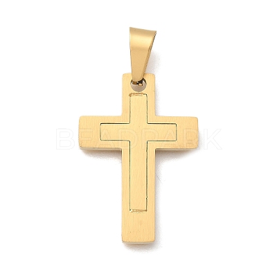 Ion Plating(IP) 304 Stainless Steel Pendants STAS-K091-01G-1