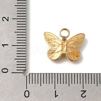 Ion Plating(IP) 304 Stainless Steel Charms STAS-C059-04G-1-1