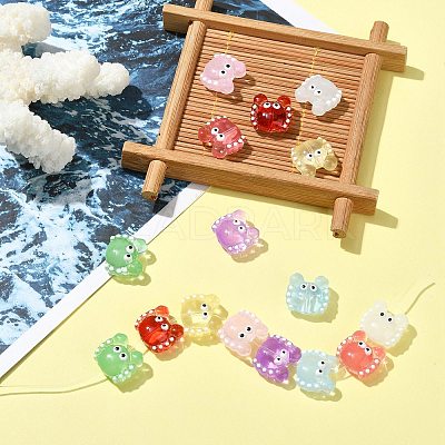 16Pcs 8 Colors Glass Beads Strands LAMP-CJ0002-06-1