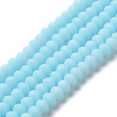 Glass Beads Strands EGLA-A034-P4mm-MD06-1