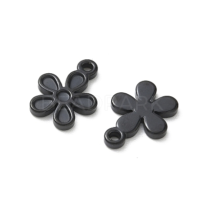 304 Stainless Steel Pendant Cabochon Settings for Enamel STAS-H240-35EB-01-1