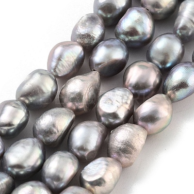 Dyed Natural Cultured Freshwater Pearl Beads Strands PEAR-P062-28D-1