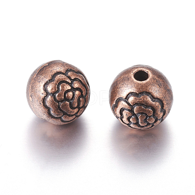 Tibetan Style Alloy Beads PALLOY-ZN-28402-R-FF-1