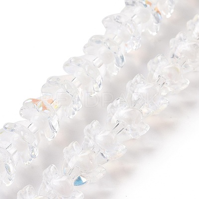 Transparent Glass Beads Strands LAMP-H061-01D-1
