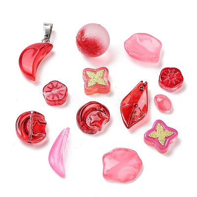 Mixed Styles & Shapes Glass Cabochons/Pendants/Links/Beads GLAA-MSMC006-01F-1