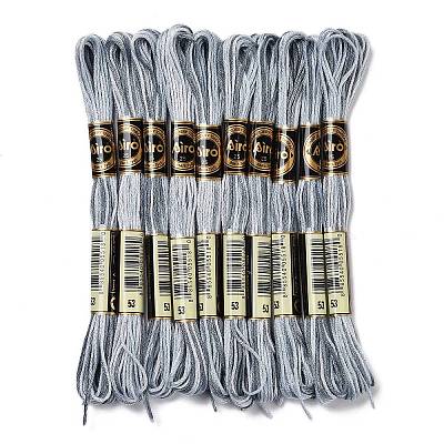 10 Skeins 6-Ply Polyester Embroidery Floss OCOR-K006-A62-1