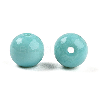 Opaque Solid Color Glass Beads GLAA-N007-8mm-A13-1