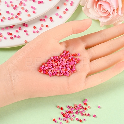1900Pcs 5 Colors Baking Paint Glass Seed Beads SEED-YW0001-76A-1