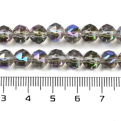 Transparent Electroplate Glass Beads Strands EGLA-N002-34C-C19-1