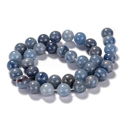 Dyed & Heated Natural Blue Aventurine Beads Strands G-F380-10mm-1
