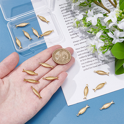 16Pcs 304 Stainless Steel Pendant STAS-ME0002-76-1