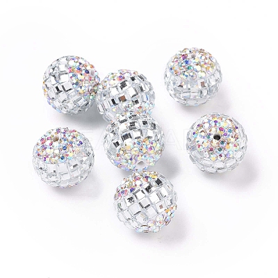 Polymer Clay Rhinestone Beads RB-L029-04A-1