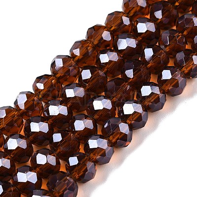 Electroplate Glass Beads Strands EGLA-A044-T6mm-A02-1