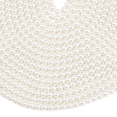 Eco-Friendly Dyed Glass Pearl Round Bead Strands X-HY-A002-6mm-RB001-1