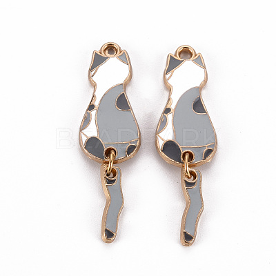 Eco-Friendly Alloy Enamel Pendants ENAM-T011-84D-NR-1