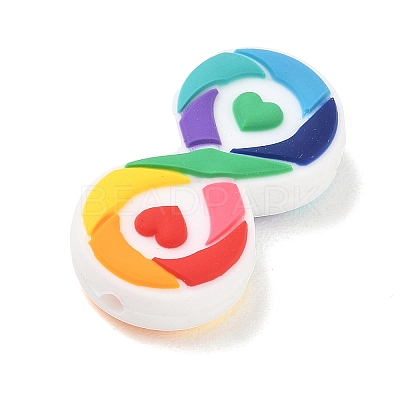 Autism Theme Silicone Beads SL-CBAF318-D01-1
