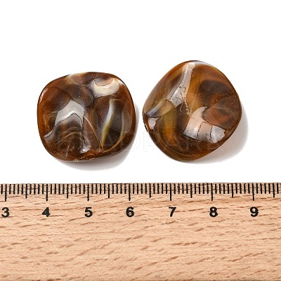 Opaque Acrylic Imitation Gemstone Beads OACR-G061-01F-1