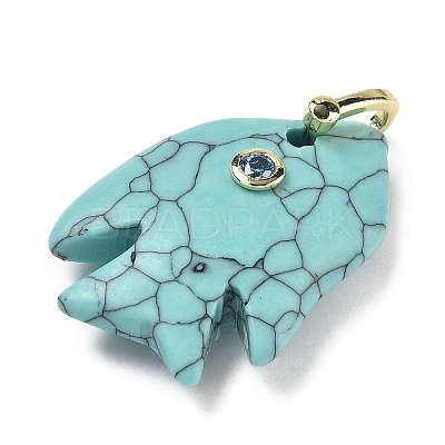 Natural & Synthetic Gemstone Carved Pendants G-G460-01G-1