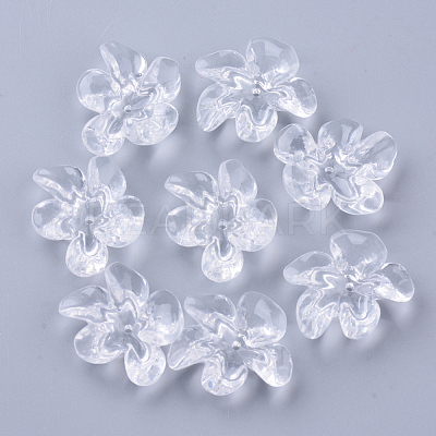 Transparent Acrylic Beads X-TACR-N006-01A-1