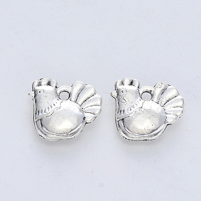 Tibetan Style Alloy Pendants TIBE-R316-025AS-RS-1