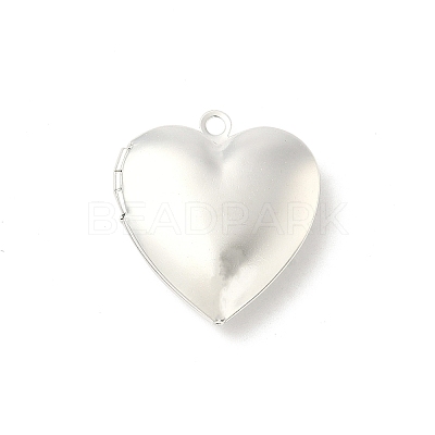 Heart Brass Locket Pendants KK-K414-12D-S-1