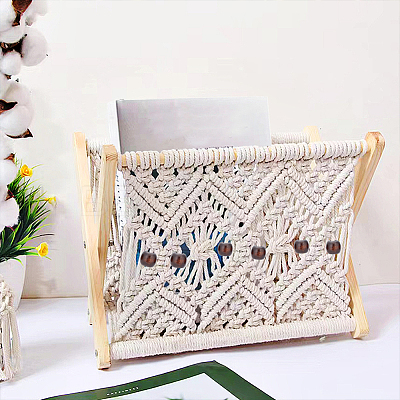Wood European Beads WOOD-WH0030-25-1