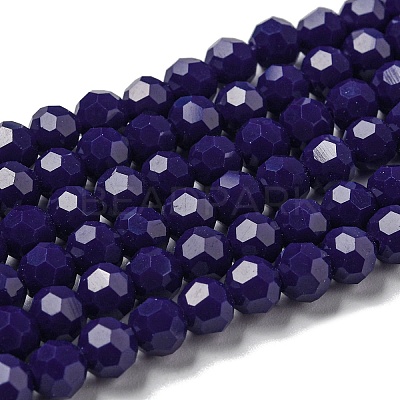Opaque Glass Beads Stands LS-EGLA-A035-P6mm-D09-1