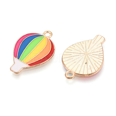 Rainbow Color Pride Alloy Enamel Pendants ENAM-K067-11-1