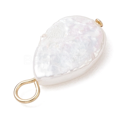 Natural Keshi Pearl Pendants PALLOY-JF04240-02-1