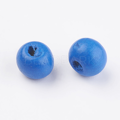 Natural Wood Beads WOOD-Q030-58F-1
