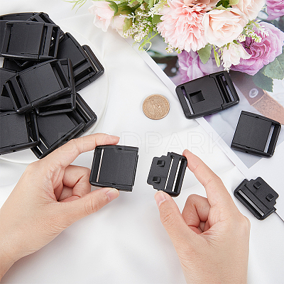 20Pcs Plastic Quick Contoured Side Release Buckle KY-NB0001-45-1