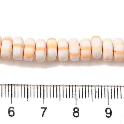 Polymer Clay Beads Strands CLAY-H006-02F-1