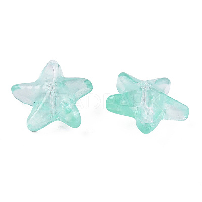 Transparent Spray Painted Glass Beads LS-X-GLAA-N035-027-C01-1