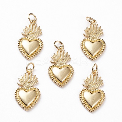 Brass Pendants X-KK-C100-10G-1
