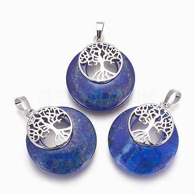Natural Lapis Lazuli Pendants X-G-F573-C11-1