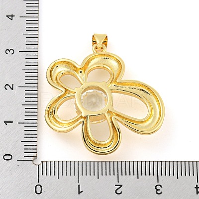 Rack Plating Brass Pendants ZIRC-L100-152G-01-1