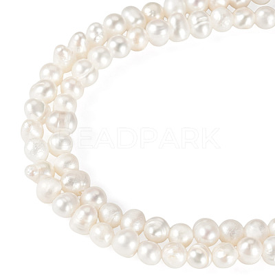 1 Strand Natural Cultured Freshwater Pearl Beads Strands PEAR-TA0001-47-1