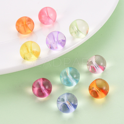 1-Hole Transparent Acrylic Buttons TACR-S154-50B-1