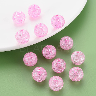 Transparent Crackle Acrylic Beads LS-MACR-S373-66B-N02-1