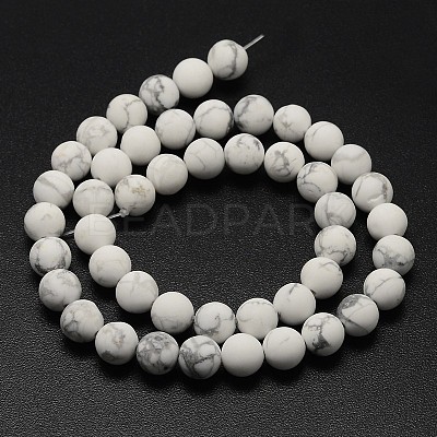 Natural Howlite Beads Strands X-G-D696-6mm-1