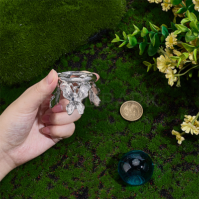 Zinc Alloy Crystal Sphere Stand ODIS-WH0816-004P-1