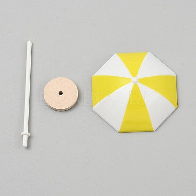 Plastic Beach Umbrella Miniature Display Decorations KY-WH0036-140C-1