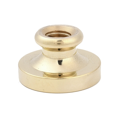 Golden Tone Crown Initial Wax Seal Brass Stamp Heads AJEW-A065-01O-1
