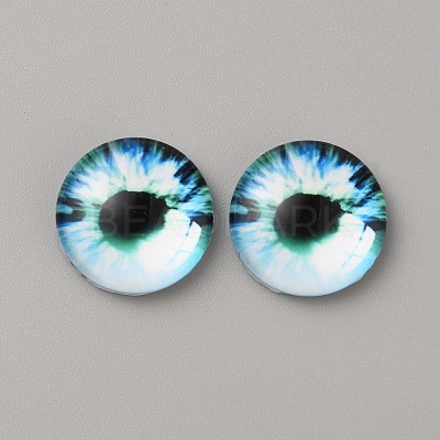 Glass Cabochons LS-GLAA-WH0033-75E-10-1
