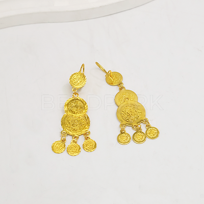 Brass Chandelier Earrings for Women FQ5405-1-1